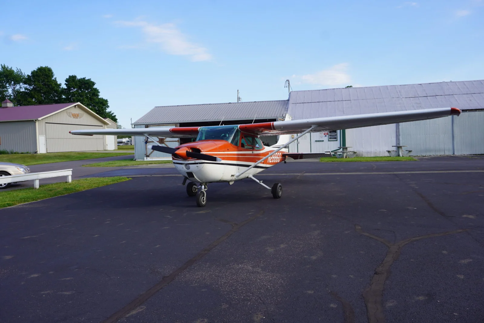 A Cessna on the ramp